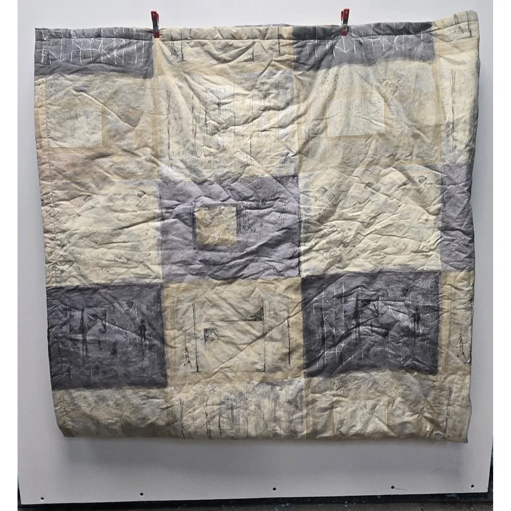Patchwork Quilt Top Homemade - Picture 4 of 9